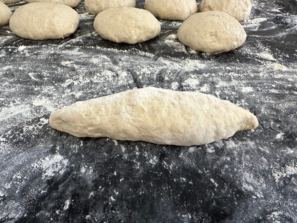 The shape in which to make the rolls