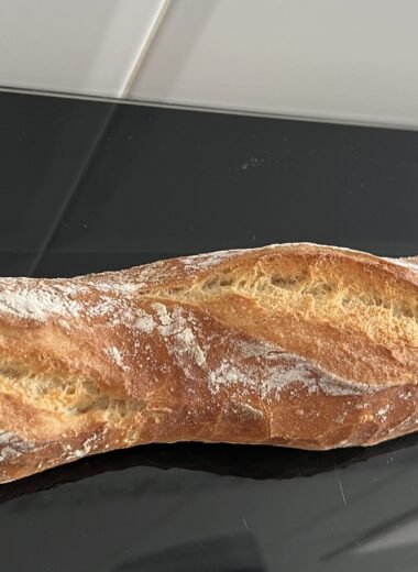 Crunchy french baguette