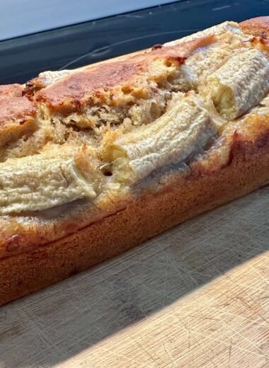 Pan de plátano sin leche