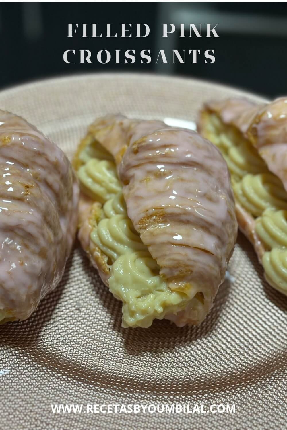 Croissants filled with pastry cream pinterest