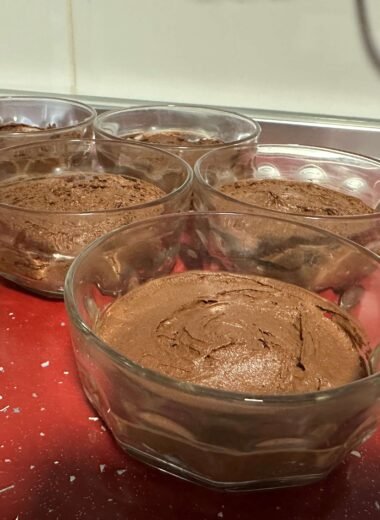 mousse chocolate dos ingredientes