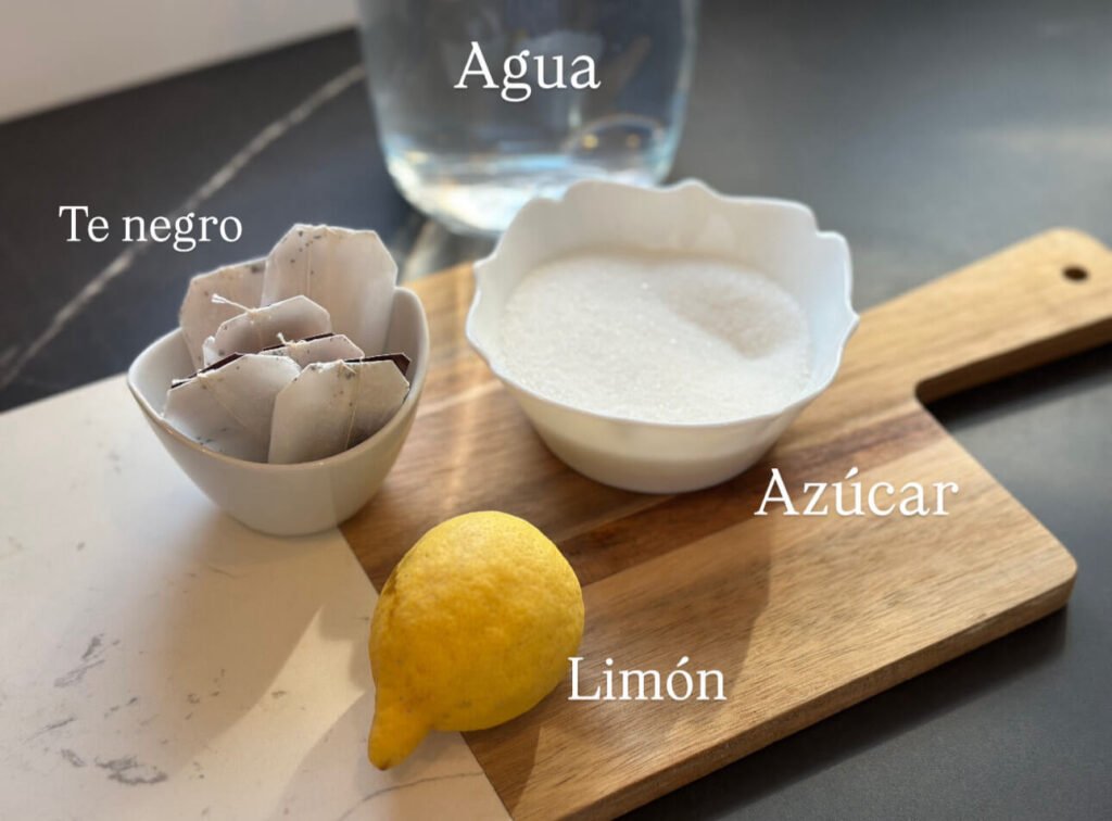 ingredientes Nestea
: limon, agua, bolsitas de te negro y azúcar