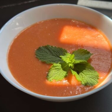 watermelon gazpacho with sunshine