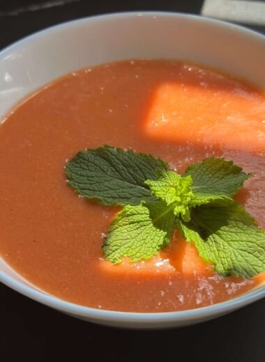 watermelon gazpacho with sunshine