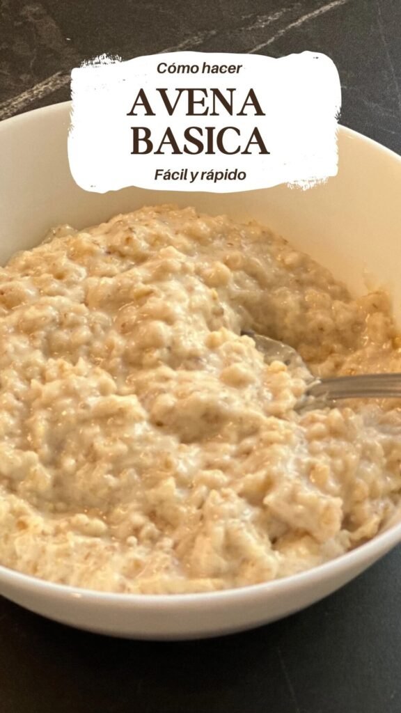 avena básica con texto para pinterest
