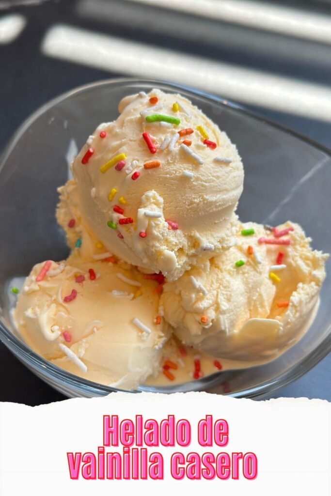 helado de vanilla casero pinterest