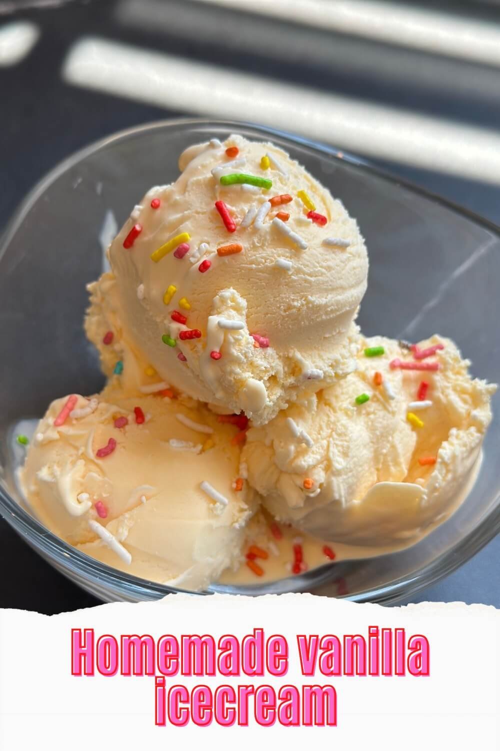 helado de vanilla casero pinterest