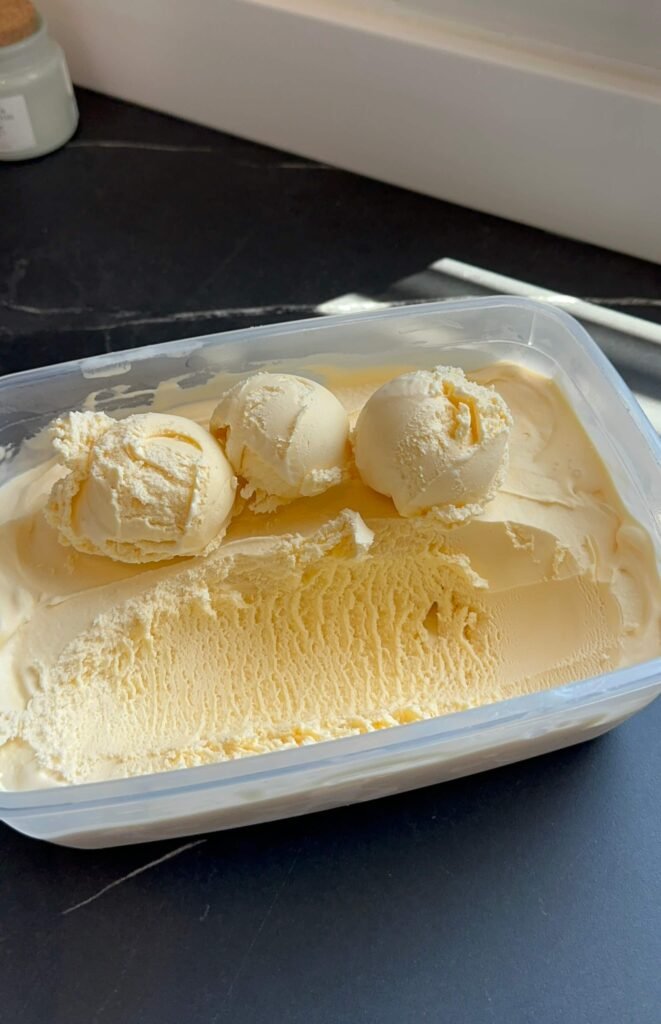 homemade vanilla ice cream