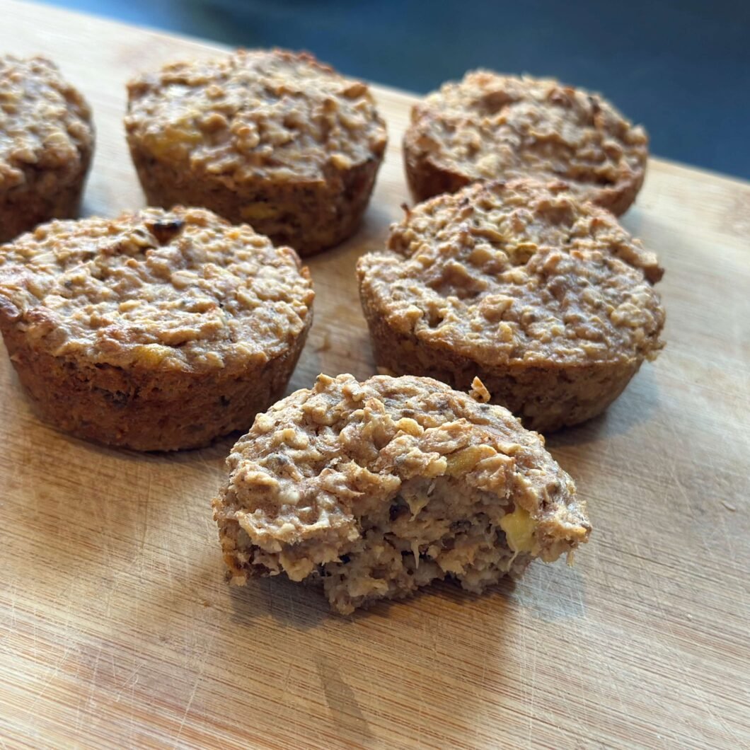 Muffins de pera y avena: una opción saludable para los más pequeños