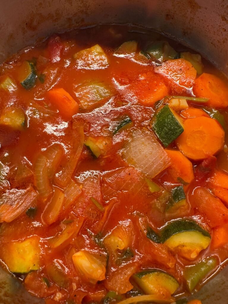 verduras con tomate